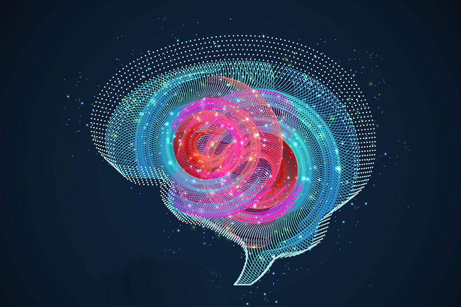 illustration of abstract brain